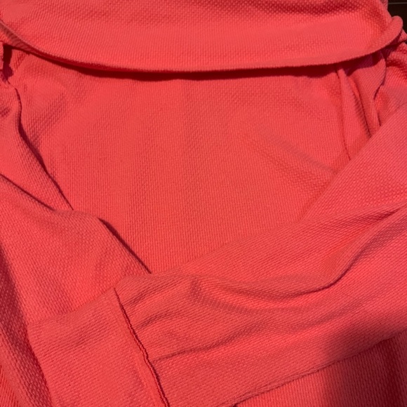 Free People cotton waffle off should sweatshirt - Picture 3 of 5